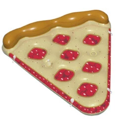 Inflatable Brown And Red Cherry Pie Slice Swimming Pool Float Raft, 72-Inch