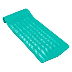 74-Inch Sofskin Teal Green Rippled Floating Swimming Pool Mattress