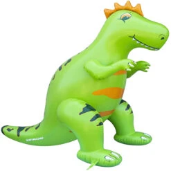 85" Neon Green Humongous Inflatable Dinosaur Outdoor Water Sprinkler