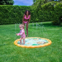 60" Inflatable Safari Children's Sprinkler Mat -Aqua Play Land Zone 1401020sprinkler20mat20girlmodelshires 2 45669.1667517709