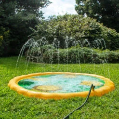 60" Inflatable Safari Children's Sprinkler Mat -Aqua Play Land Zone 1401020sprinkler20mat20io20action20hires 56766.1667517709
