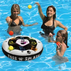 Inflatable Toss 'N' Splash Target Swimming Pool Game, 27-Inch -Aqua Play Land Zone 2voatgky8gj2wtz9aaahgdyvay0onboe 34932.1667600135