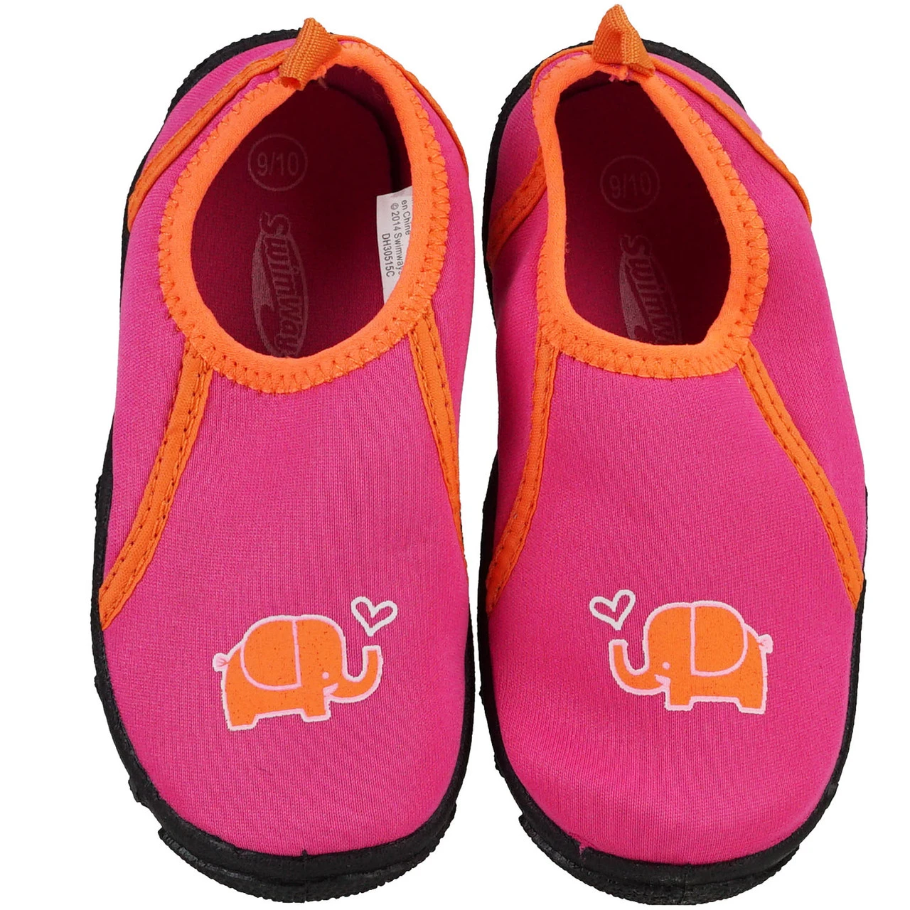 Pink And Orange Children's Water-Resistant Swim Shoes - Size 9-10 1 Pink And Orange Children's Water-Resistant Swim Shoes - Size 9-10