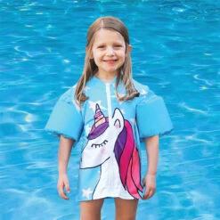 18-Inch Turquoise Girls Swim Shirt "Making Magic" Floaties With A Unicorn 5 18-Inch Turquoise Girls Swim Shirt "Making Magic" Floaties With A Unicorn -Aqua Play Land Zone 50549 ls swimfloatiesunicornmock 01rgb 800px 00648.1667554572