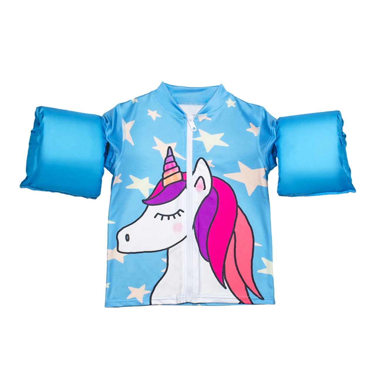 18-Inch Turquoise Girls Swim Shirt "Making Magic" Floaties With A Unicorn 1 18-Inch Turquoise Girls Swim Shirt "Making Magic" Floaties With A Unicorn