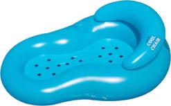 62.5" Inflatable Blue Cool Chair Lounge Chair With Holes