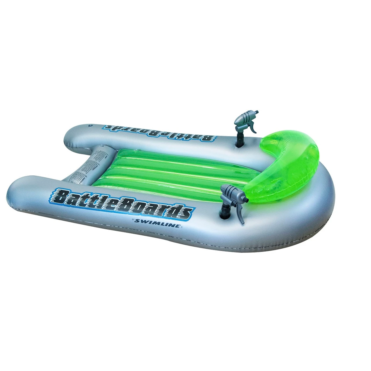 Set Of 2 Green And Blue Water Sport Inflatable Battle Board Swimming Pool Squirters - 53" 2 Set Of 2 Green And Blue Water Sport Inflatable Battle Board Swimming Pool Squirters - 53" - Image 2