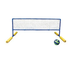 70" Blue And Yellow Super Water Or Swimming Pool Volleyball Net And Ball