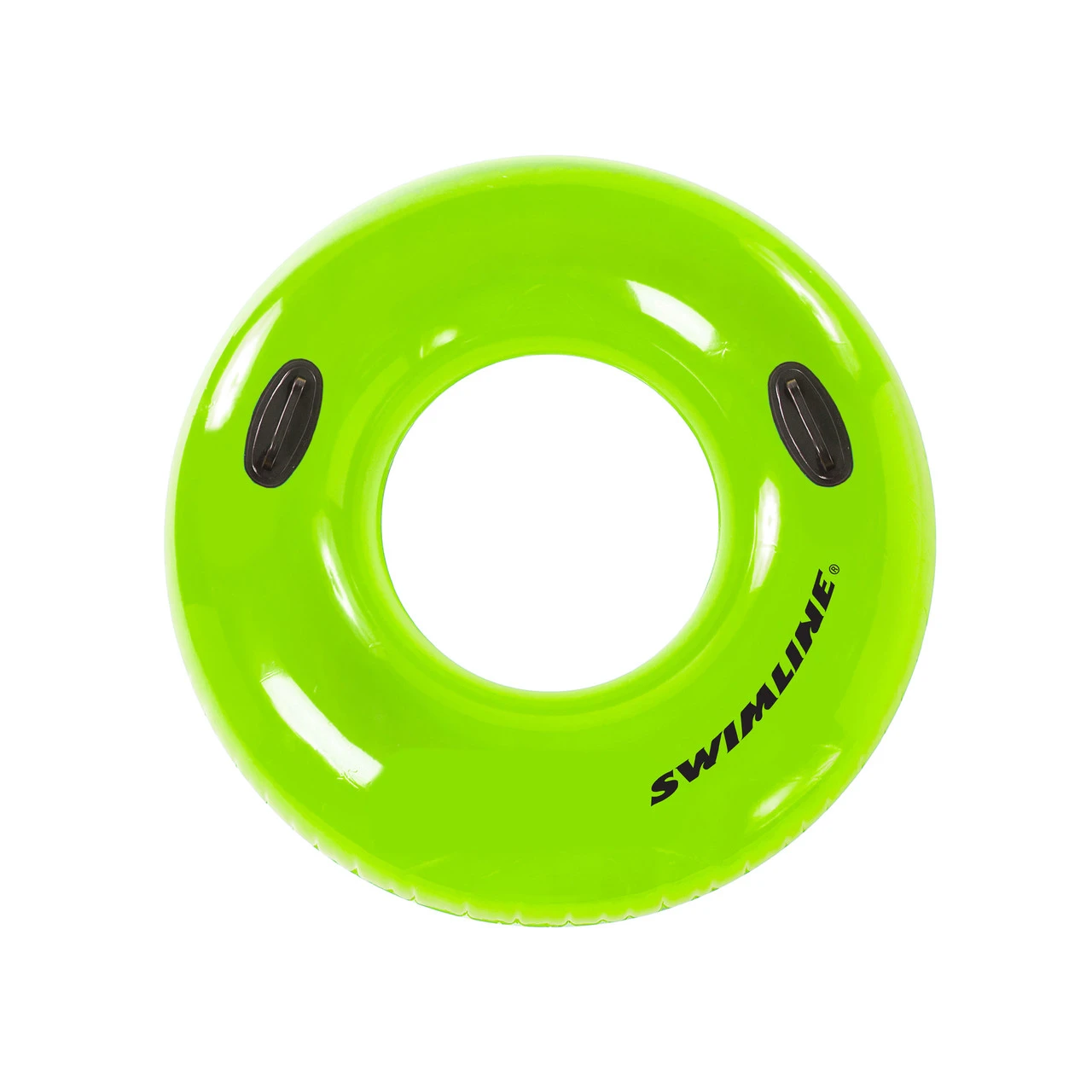 48" Water Sports Inflatable Bright Green Swimming Pool Inner Tube Ring Float 1 48" Water Sports Inflatable Bright Green Swimming Pool Inner Tube Ring Float
