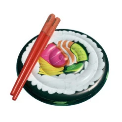 60" Inflatable Sushi Island And Chopstick Doodles Swimming Pool Float