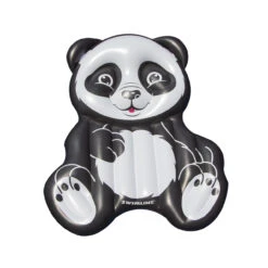 71" Black And White Inflatable Oversized Panda Swimming Pool Float