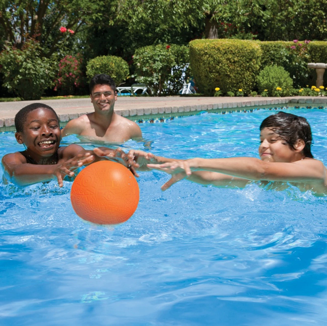 7" Yellow Shark Bites Grip Balls Geometric Pattern Swimming Pool Toy 2 7" Yellow Shark Bites Grip Balls Geometric Pattern Swimming Pool Toy - Image 2