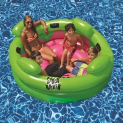 75" Bright Green And Pink Inflatable Shock Rocker Swimming Pool Float Toy -Aqua Play Land Zone arzmvzywmaagk0dl0nh651zje37emswl 10571.1667643169