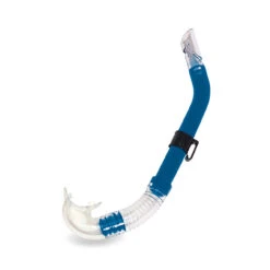 16" Navy Blue And Clear Semi-Dry Top Adult Sport Swimming Pool Snorkel