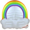 Inflatable Rainbow And Clouds Swimming Pool Float Island, 68-Inch