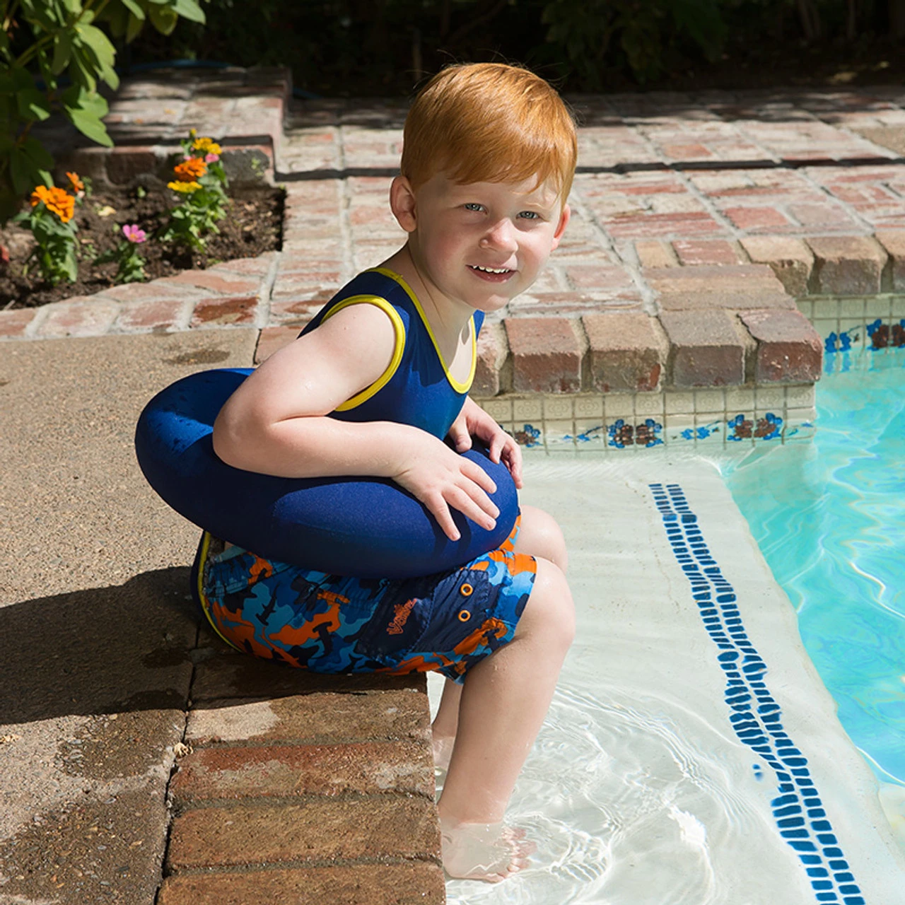 Blue Learn To Swim Children's Swimming Beginner Vest Tube Trainer 4 Blue Learn To Swim Children's Swimming Beginner Vest Tube Trainer - Image 4
