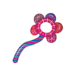 Inflatable Pink And Blue Inflatable Awesome Blossom Swimming Pool Float Ring Tube, 84-Inch