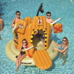 Inflatable Orange Pirate Castle Adventure Swimming Float, 82-Inch 7 Inflatable Orange Pirate Castle Adventure Swimming Float, 82-Inch -Aqua Play Land Zone cq60hkaabxrta2g6hdwjp7rejezc2e7p 50845.1667656564