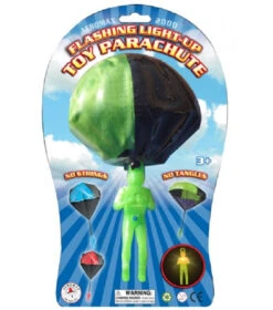 11” Flashing Light-Up Tangle Free Toy Parachute