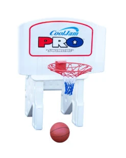 44" Orange And White Cool Jam Pro Adjustable Poolside Extra Wide Basketball Hoop