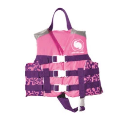 Pink And Purple Floral Swimming Pool Vest Life Jacket - Up To 90lbs