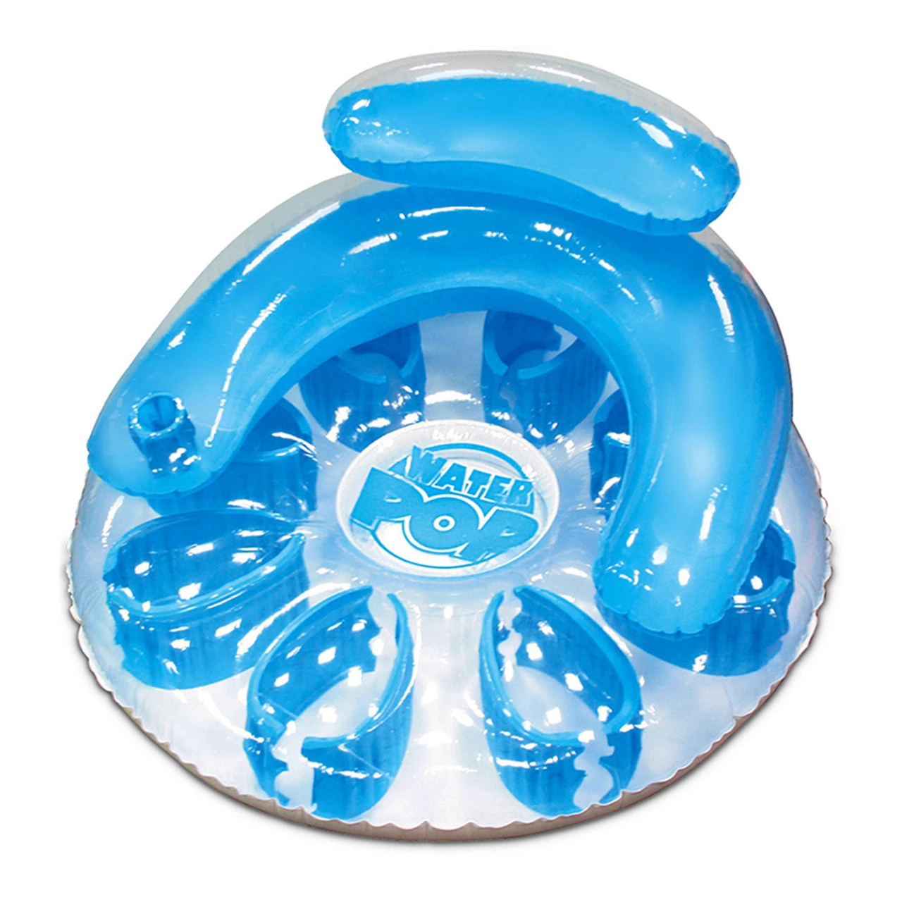 48.5" Inflatable Blue Water Pop Circular Swimming Pool Lounger 1 48.5" Inflatable Blue Water Pop Circular Swimming Pool Lounger
