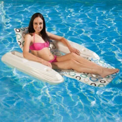 62" White And Blue Rio Sun Mod Dots Adjustable Floating Pool Chaise Lounge -Aqua Play Land Zone fceyddt9f7urgjwn8vbgedlkkxdqmygn 25365.1667514580