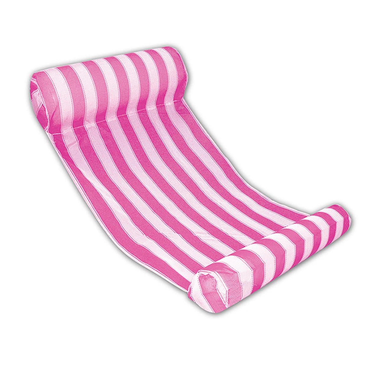Pink And White Striped Inflatable Water Hammock Swimming Pool Lounger 1 Pink And White Striped Inflatable Water Hammock Swimming Pool Lounger