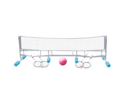 90" Blue And Gray Water Volleyball And Badminton Combo Game