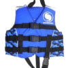 13.25" Blue And Black Swimming Pool Boys Camouflage Life Vest - Medium