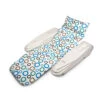 62" White And Blue Rio Sun Mod Dots Adjustable Floating Pool Chaise Lounge