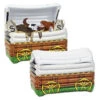 Pack Of 12 Inflatable Brown Western Chuck Wagon Party Drink Cooler 24"