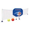 35.5" White And Blue Combo Basketball And Volleyball Above-Ground Swimming Pool Game Set