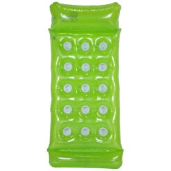64.75" Green Inflatable 15-Pocket Swimming Pool Lounge