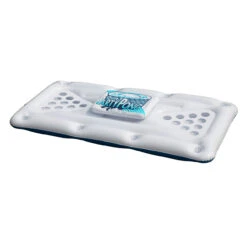 76.5" Inflatable Floating Swimming Pool Pong Game With Built In Cooler