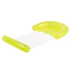 54.75" Neon Yellow Inflatable Water Hammock Swimming Pool Lounger