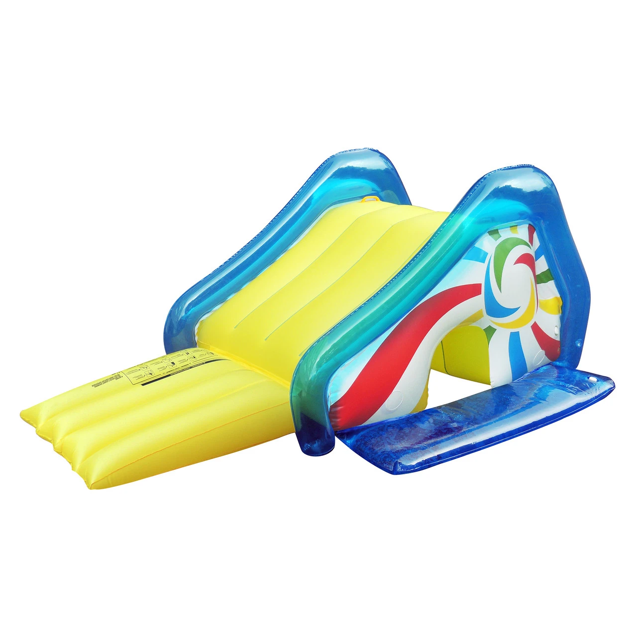 Yellow And Blue Pool Side Slide With An Attached Sprayer, 98-Inches 1 Yellow And Blue Pool Side Slide With An Attached Sprayer, 98-Inches