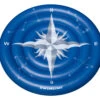 66" Blue And Gray Compass Rose Constellation Island Lounge Pool Float