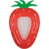 Jumbo Strawberry Mesh Lounger Pool Float, 65.5-Inch