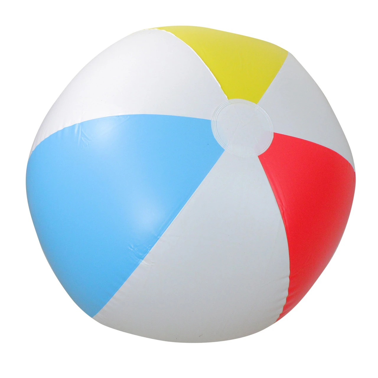 36" White And Blue 6-Panel Color Blocked Beach Ball 1 36" White And Blue 6-Panel Color Blocked Beach Ball