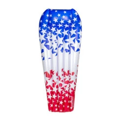 74" Inflatable Patriotic Stars Suntanner Pool Float Mattress