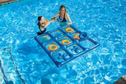 48" Orange And Blue Reversible Tic Tac Toe Inflatable Pool Game -Aqua Play Land Zone pool 86182 1 42471.1667517565