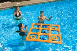 48" Orange And Blue Reversible Tic Tac Toe Inflatable Pool Game -Aqua Play Land Zone pool 86182 8 54931.1667517565