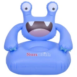 24" Blue Monster Inflatable Poolside Kids Chair