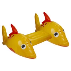 34.5" Yellow Dorado Fish Children's Inflatable Swimming Pool Kickboard