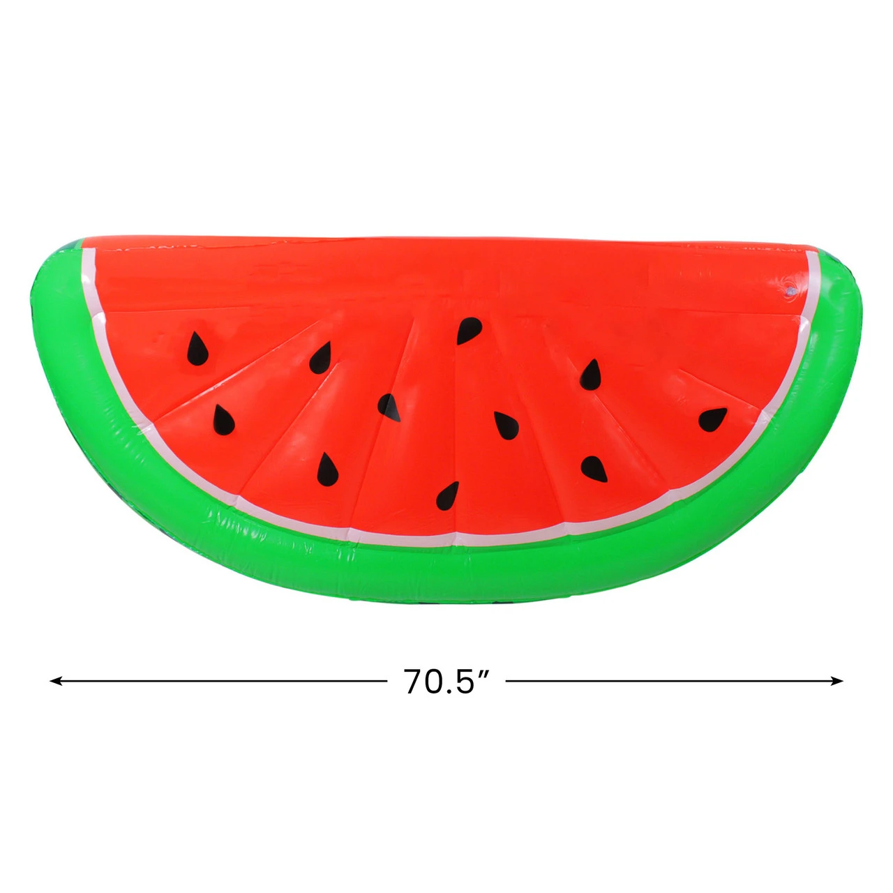 5.75' Inflatable Red And Green Jumbo Watermelon Slice Lounge Pool Float 3 5.75' Inflatable Red And Green Jumbo Watermelon Slice Lounge Pool Float - Image 3