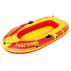 Inflatable Red And Yellow Tropicana Single Boat, 72-Inch
