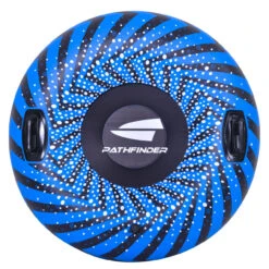 37" Blue And Black Inflatable Ride-On Pool Float Or Snow Tube -Aqua Play Land Zone poolcentral jl 35086 05 03094.1685919195