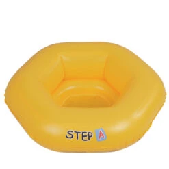 26" Yellow Inflatable STEP A Swimming Pool Baby Seat Float