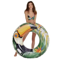 45" Tropical Toucan Inner Tube Pool Float -Aqua Play Land Zone poolcentral jl 37598 toucan 03 57984.1686310983